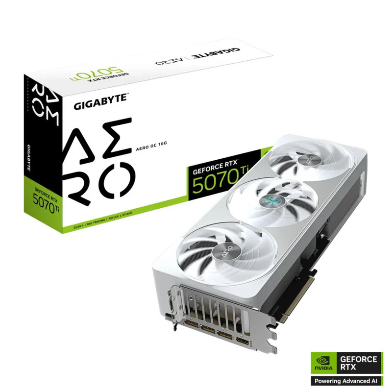 Gigabyte GeForce RTX™ 5070 Ti AERO OC 16GB GDDR7 Graphics Card - كرت الشاشة